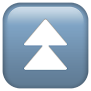 Emoji ⏫ Pulsante Doppia Freccia In Alto su Apple iOS 12.1.