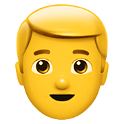 👱‍♂️ Emoji Homem: Cabelo Loiro na Apple iOS 12.1.