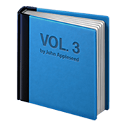 Emoji 📘 Libro Blu su Apple iOS 12.1.