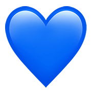 💙 Emoji blaues Herz Apple iOS 12.1.