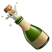 Emoji 🍾 Bottiglia Stappata su Apple iOS 12.1.