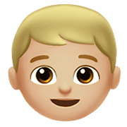 👦🏼 Emoji Niño: Tono De Piel Claro Medio en Apple iOS 12.1.