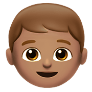 Émoji 👦🏽 Garçon : Peau Légèrement Mate sur Apple iOS 12.1.