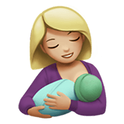 🤱🏼 Emoji Lactancia Materna: Tono De Piel Claro Medio en Apple iOS 12.1.