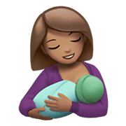 🤱🏽 Emoji Lactancia Materna: Tono De Piel Medio en Apple iOS 12.1.