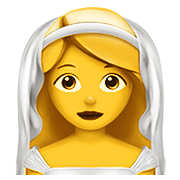 Emoji 👰 Persona Con Velo su Apple iOS 12.1.