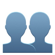 Emoji 👥 Profilo Di Due Persone su Apple iOS 12.1.