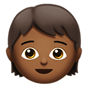 🧒🏾 Emoji Infante: Tono De Piel Oscuro Medio en Apple iOS 12.1.