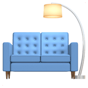 🛋️ Emoji Sofa und Lampe Apple iOS 12.1.