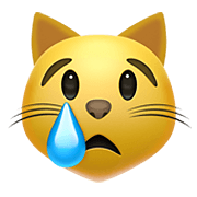 Émoji 😿 Chat Qui Pleure sur Apple iOS 12.1.