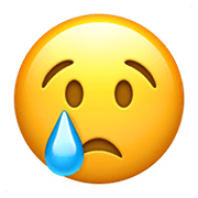 Emoji 😢 Faccina Che Piange su Apple iOS 12.1.