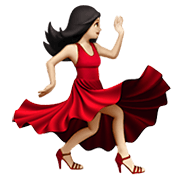 💃🏻 Emoji Mulher Dançando: Pele Clara na Apple iOS 12.1.