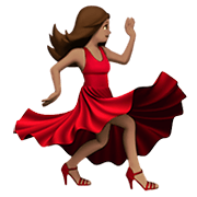 💃🏽 Emoji tanzende Frau: mittlere Hautfarbe Apple iOS 12.1.