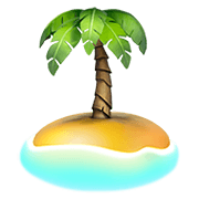 🏝️ Emoji Ilha Deserta na Apple iOS 12.1.