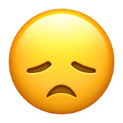 😞 Emoji enttäuschtes Gesicht Apple iOS 12.1.