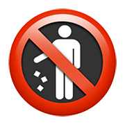🚯 Emoji Proibido Jogar Lixo No Chão na Apple iOS 12.1.