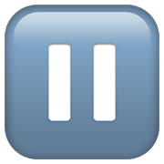 Emoji ⏸️ Pulsante Pausa su Apple iOS 12.1.