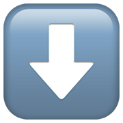 Emoji ⬇️ Freccia Rivolta Verso Il Basso su Apple iOS 12.1.
