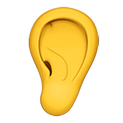 Emoji 👂 Orecchio su Apple iOS 12.1.