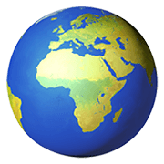 Emoji 🌍 Europa E Africa su Apple iOS 12.1.