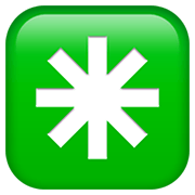 ✳️ Emoji Asterisco De Oito Pontas na Apple iOS 12.1.