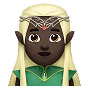 Emoji 🧝🏿 Elfo: Carnagione Scura su Apple iOS 12.1.