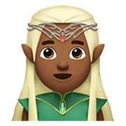🧝🏾 Emoji Elf(e): mitteldunkle Hautfarbe Apple iOS 12.1.