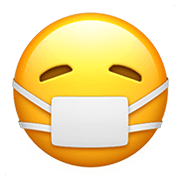 Emoji 😷 Faccina Con Mascherina su Apple iOS 12.1.