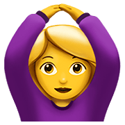 Emoji 🙆 Persona Con Gesto OK su Apple iOS 12.1.