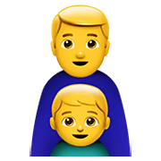 Emoji 👨‍👦 Famiglia: Uomo E Bambino su Apple iOS 12.1.