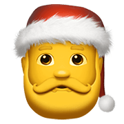 Emoji 🎅 Babbo Natale su Apple iOS 12.1.