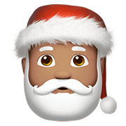 🎅🏽 Emoji Papai Noel: Pele Morena na Apple iOS 12.1.