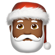 🎅🏾 Emoji Papai Noel: Pele Morena Escura na Apple iOS 12.1.