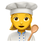 👩‍🍳 Emoji Cozinheira na Apple iOS 12.1.