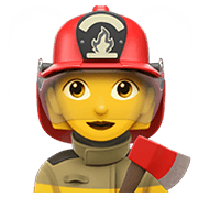 Emoji 👩‍🚒 Pompiere Donna su Apple iOS 12.1.