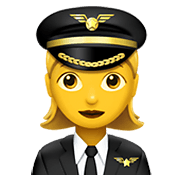 Émoji 👩‍✈️ Pilote Femme sur Apple iOS 12.1.