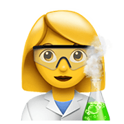 Emoji 👩‍🔬 Scienziata su Apple iOS 12.1.