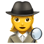 Emoji 🕵️‍♀️ Investigatrice su Apple iOS 12.1.