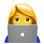 👩‍💻 Emoji IT-Expertin Apple iOS 12.1.