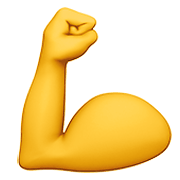 Émoji 💪 Biceps Contracté sur Apple iOS 12.1.