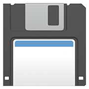 Emoji 💾 Floppy Disc su Apple iOS 12.1.