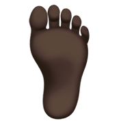 🦶🏿 Emoji Fuß: dunkle Hautfarbe Apple iOS 12.1.