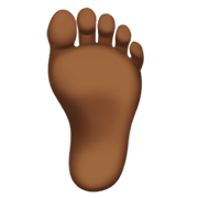 🦶🏾 Emoji Fuß: mitteldunkle Hautfarbe Apple iOS 12.1.