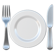 🍽️ Emoji Teller mit Messer und Gabel Apple iOS 12.1.