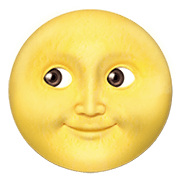 Emoji 🌝 Faccina Luna Piena su Apple iOS 12.1.