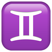 Emoji ♊ Segno Zodiacale Dei Gemelli su Apple iOS 12.1.