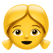 Emoji 👧 Bambina su Apple iOS 12.1.