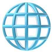 Emoji 🌐 Globo Con Meridiani su Apple iOS 12.1.