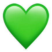 Emoji 💚 Cuore Verde su Apple iOS 12.1.