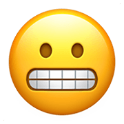 😬 Emoji Rosto Expressando Desagrado na Apple iOS 12.1.